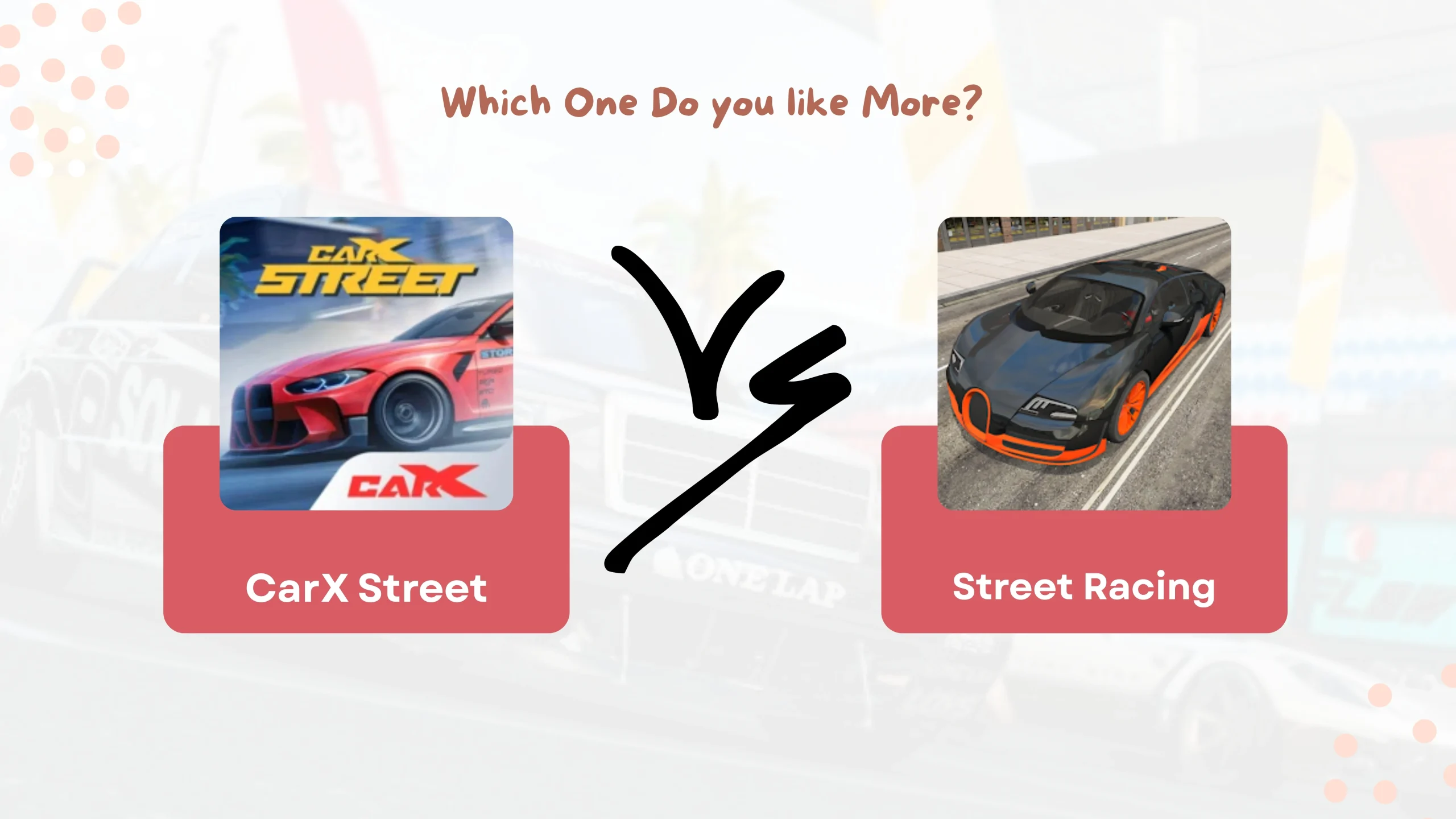 CarX Street Mod APK vs Street Racing