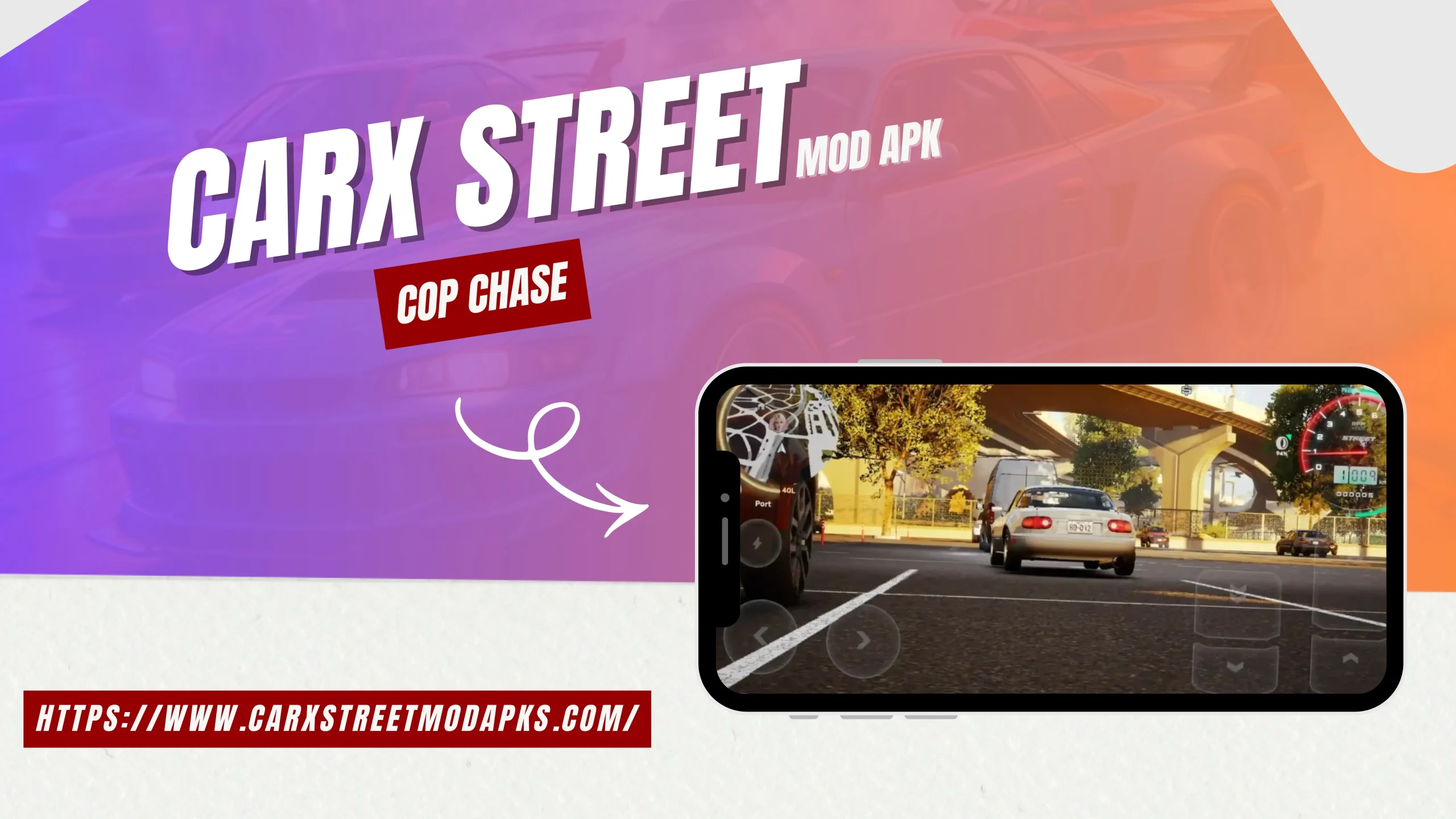 CarX Street Mod APK Cop Chase
