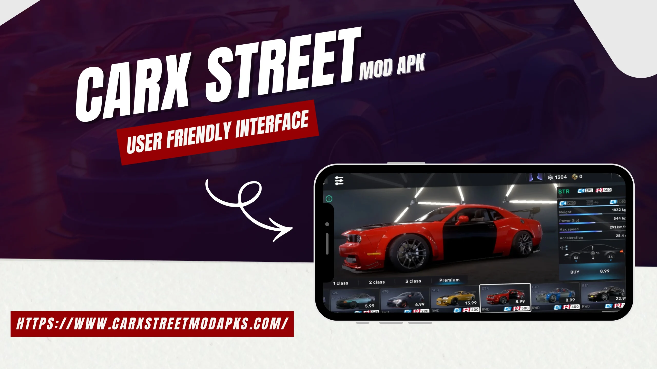 CarX Street Mod APK User Friendly Interface
